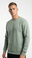 Blend Premium Sage Green Circular Logo Sweatshirt
