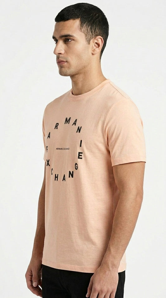 Armani Exchange Circular Typographic Tee