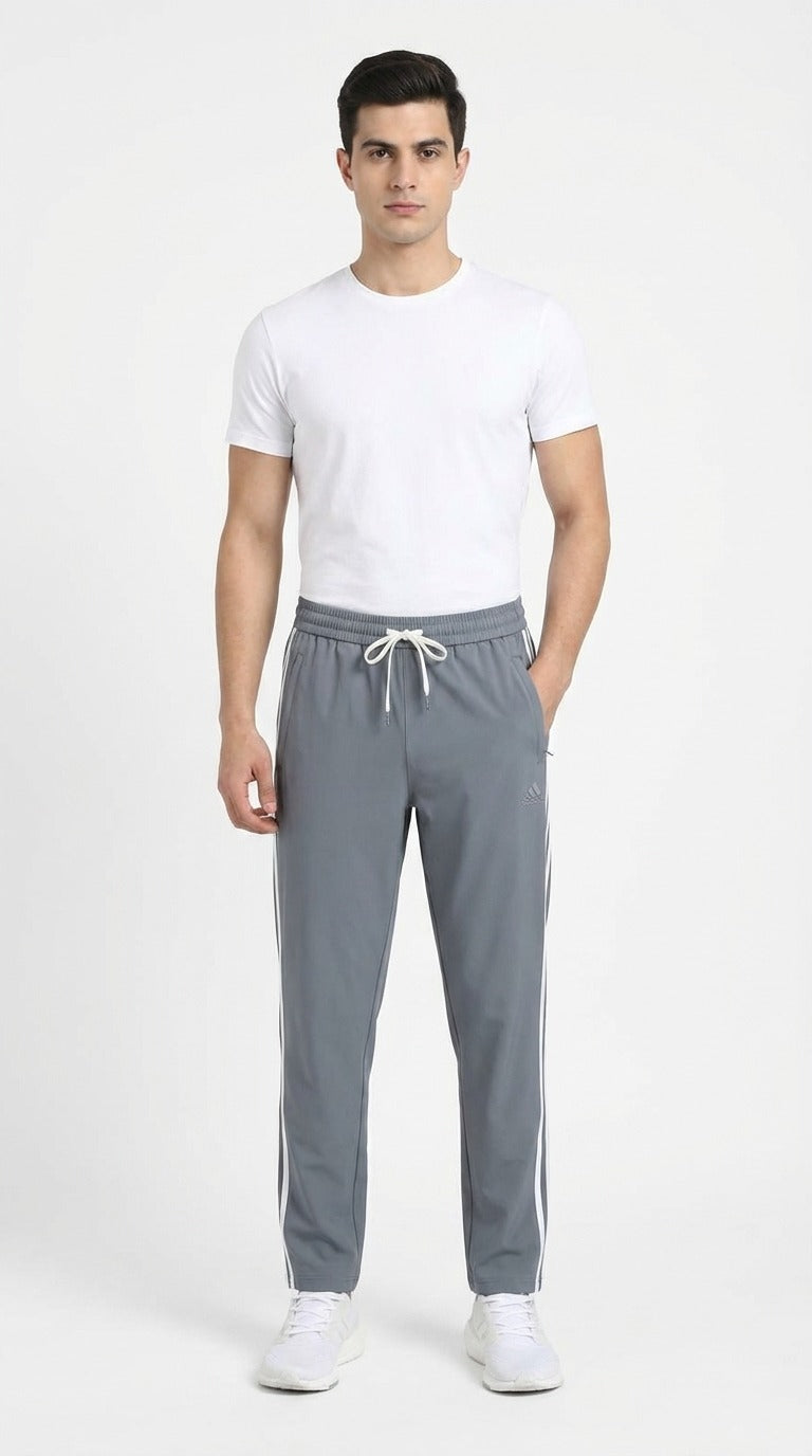 Adidas Men’s Essentials DryFit Training Pants – Steel Grey