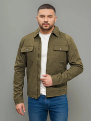 ZR - Men's Lightweight 2 Pocket Khaki Jacket