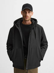 ZR High Tech Breathable Windbreaker Black Jacket