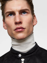 ZR – Faux Suede Stripe Black Jacket