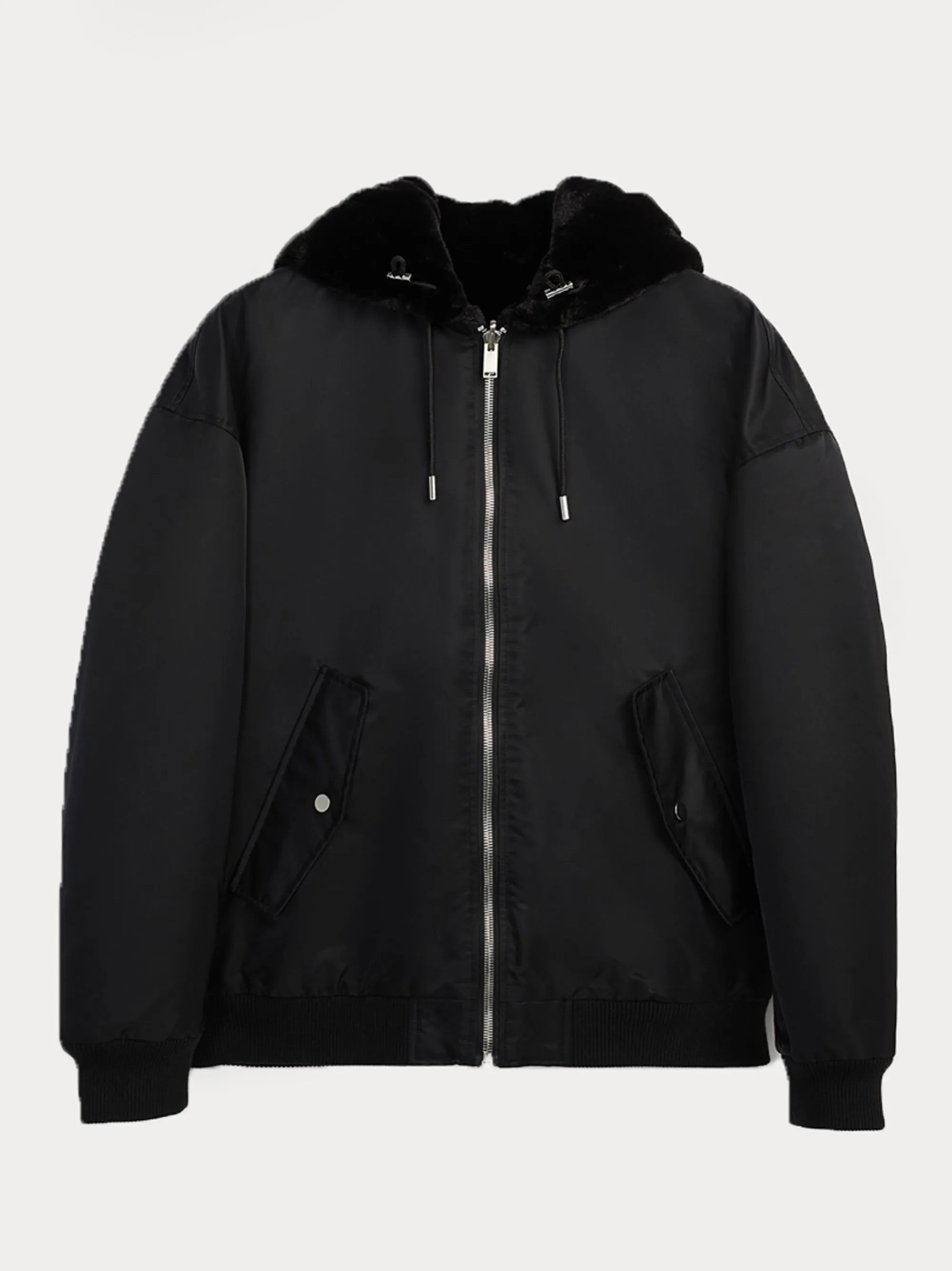 Zara Reversible Black Bomber Jacket