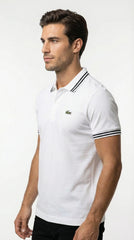 Lacoste | Men’s Contrast Tipped Piqué Polo – Monochromatic Series