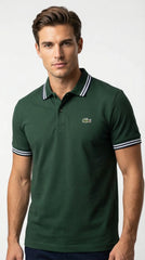 Lacoste | Men’s Contrast Tipped Piqué Polo – Monochromatic Series