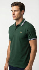 Lacoste | Men’s Contrast Tipped Piqué Polo – Monochromatic Series