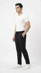 Zara Style | Men’s Premium Stretch Cotton Joggers – Black