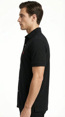 Polo Ralph Lauren Men’s Pique Knit Short-Sleeve Button-Down