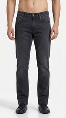 Lazer Men’s Premium Denim Slim Fit Jeans – Greyish Black Wash