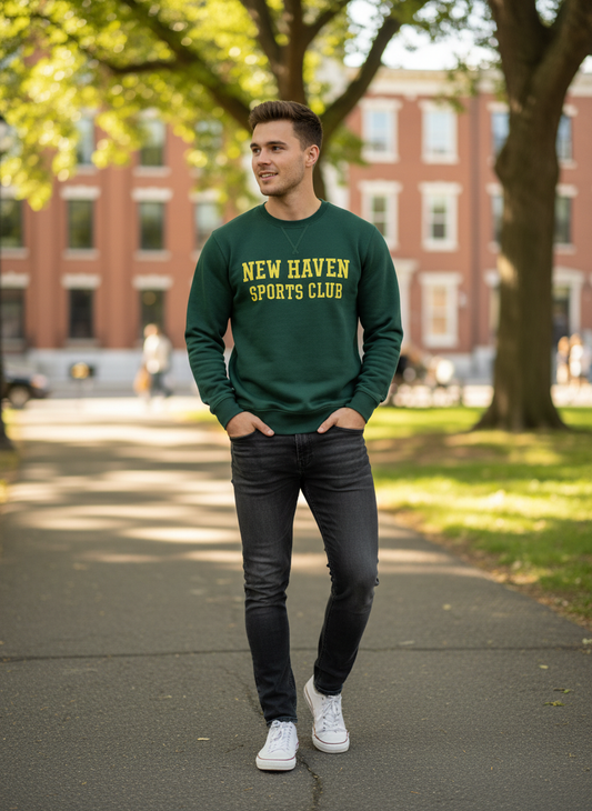 GANT New Haven Sports Club Forest Green Sweatshirt