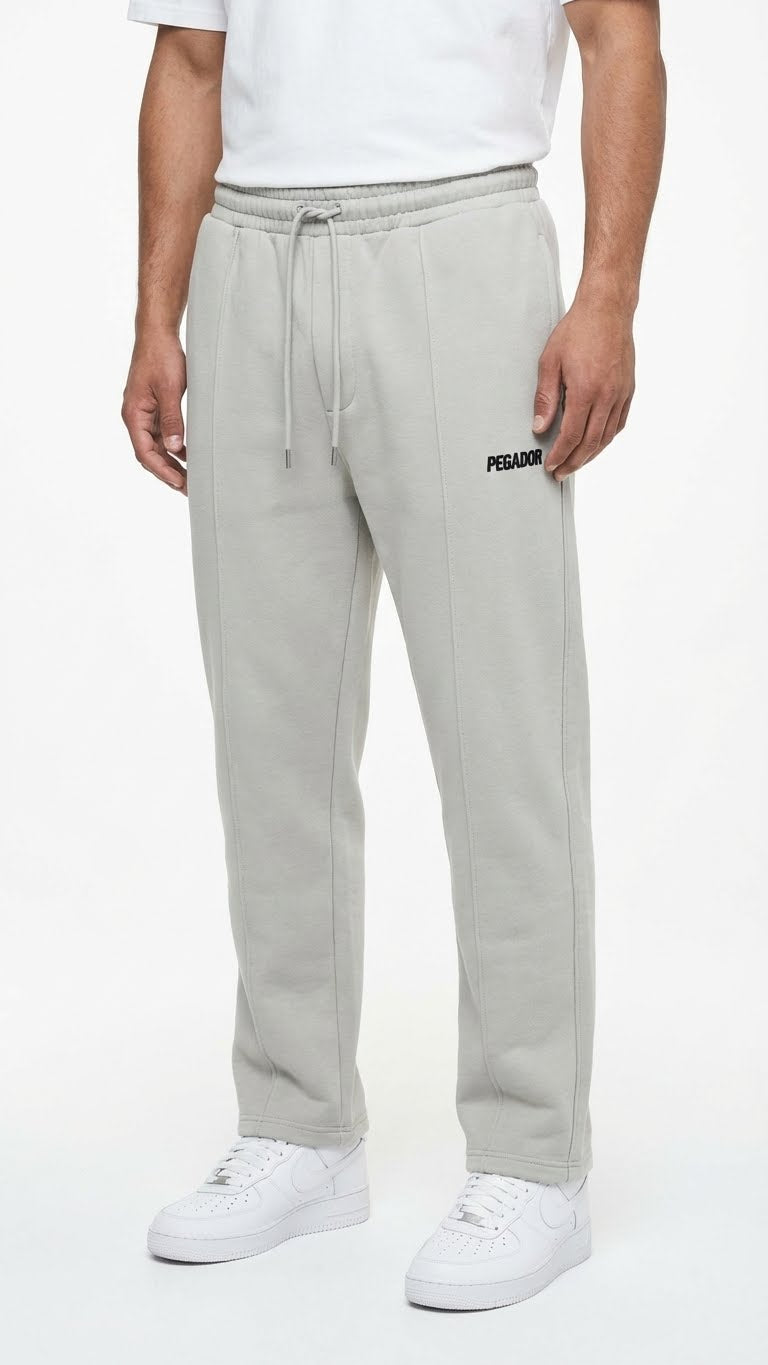 Pegador Vertical Seam Fleece Trouser Light Gray