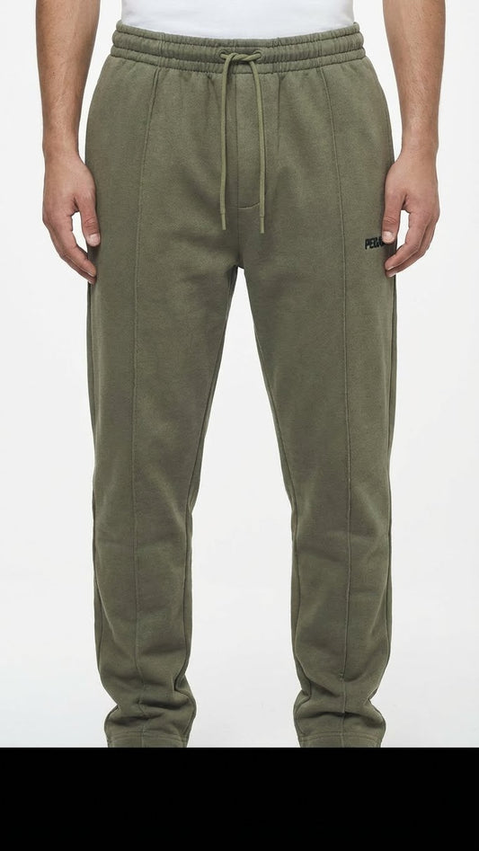 Pegador Vertical Seam Fleece Trouser Olive Green