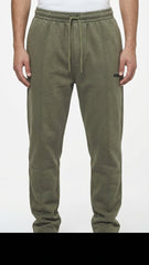 Pegador Vertical Seam Fleece Trouser Olive Green