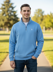 Polo Ralph Lauren Quarter-Zip Fleece Sky Blue Pullover