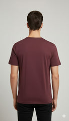 Diesel Minimalist Urban Cotton Tee - Maroon