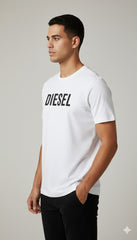 Diesel Lateral Branding Prime Tee – White