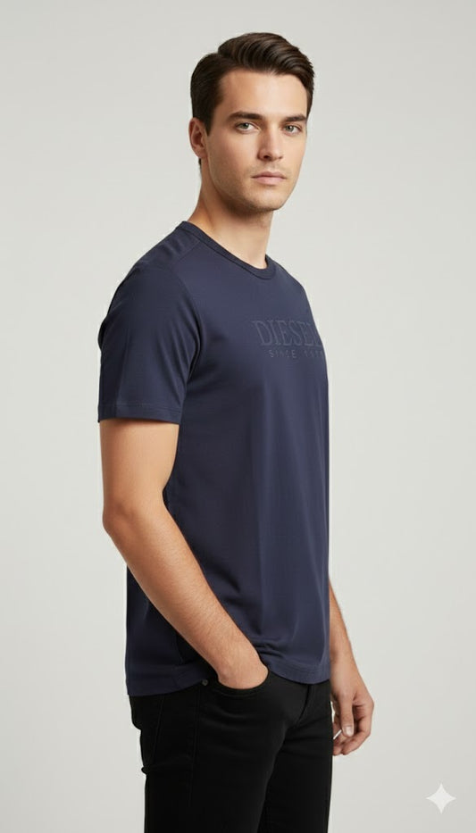 Diesel Premium Pure Cotton T-Shirt - Navy Blue