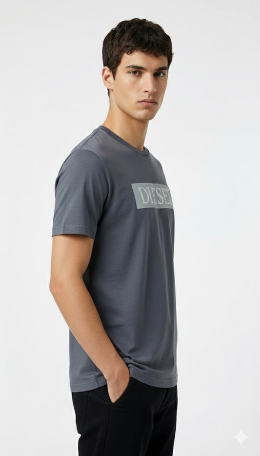 Diesel Premium Pure Cotton T-Shirt - Heather Grey