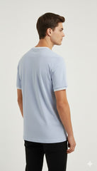 Diesel Lateral Branding Prime Tee – Sky Blue