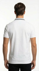 Lacoste Heritage Paris Crest Polo with Multi-Striped Collar